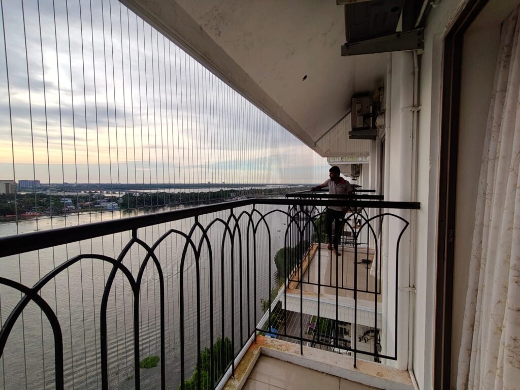 Invisible Grill for Balcony