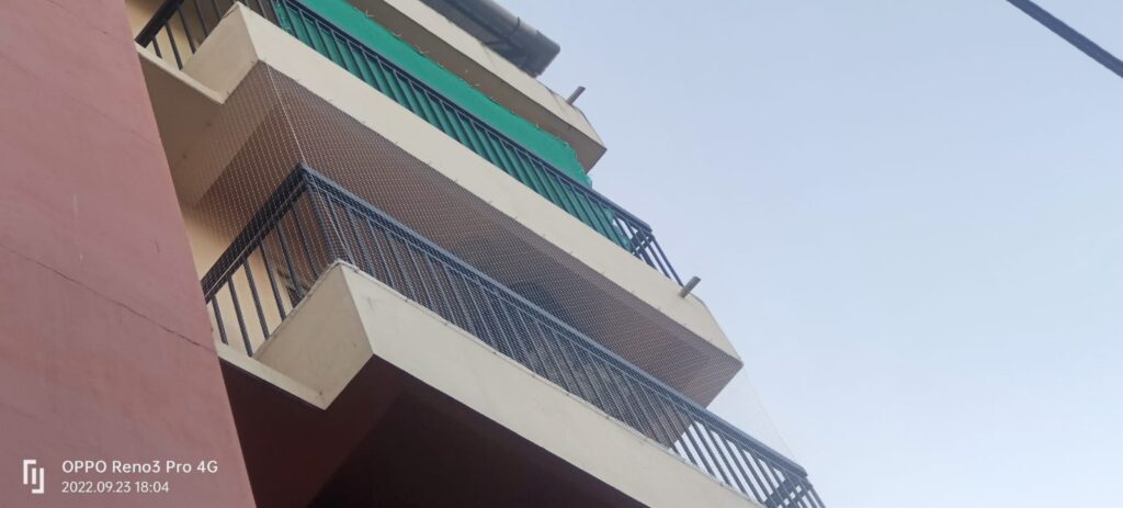 Anti Bird Net installation Marine Drive