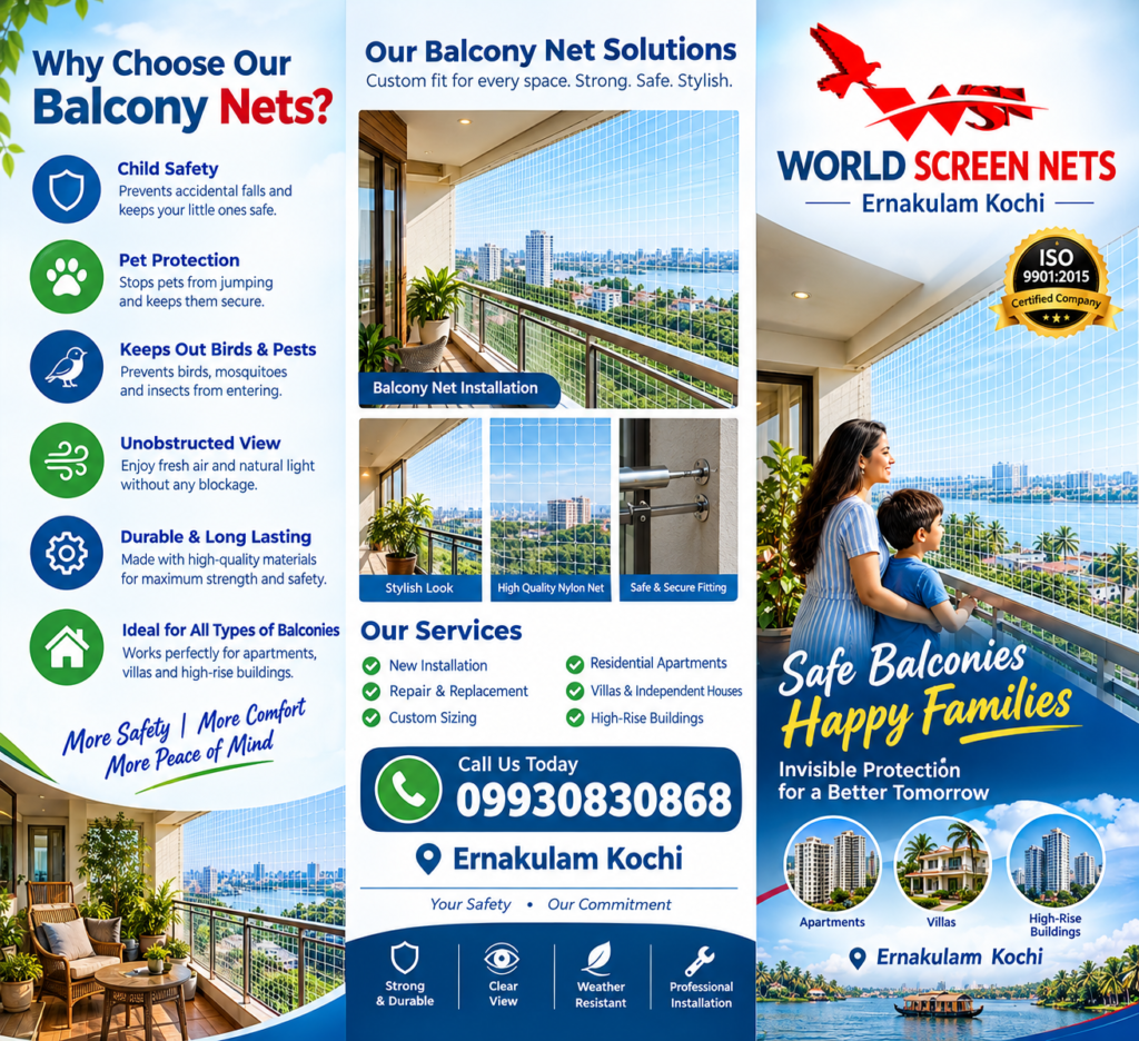 Best pigeon net for balcony in Kochi